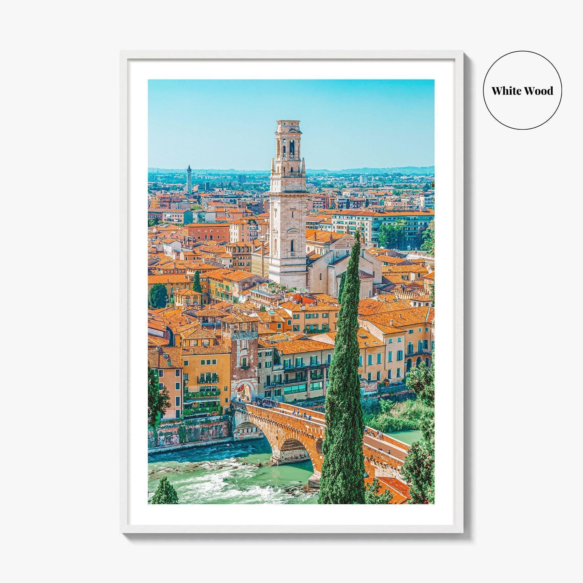 Verona Fine Art Photo Print, Ponte Pietra, Adige River, Veneto Italy, Wall Decor