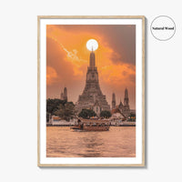 Wat Arun Fine Art Photo Print, Temple of Dawn, Bangkok, Thailand Wall Decor Poster