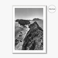 Anacapa Island Black and White Fine Art Photo Print, Channel Islands Poster, California Poster