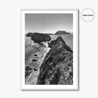 Anacapa Island Black and White Fine Art Photo Print, Channel Islands Poster, California Poster
