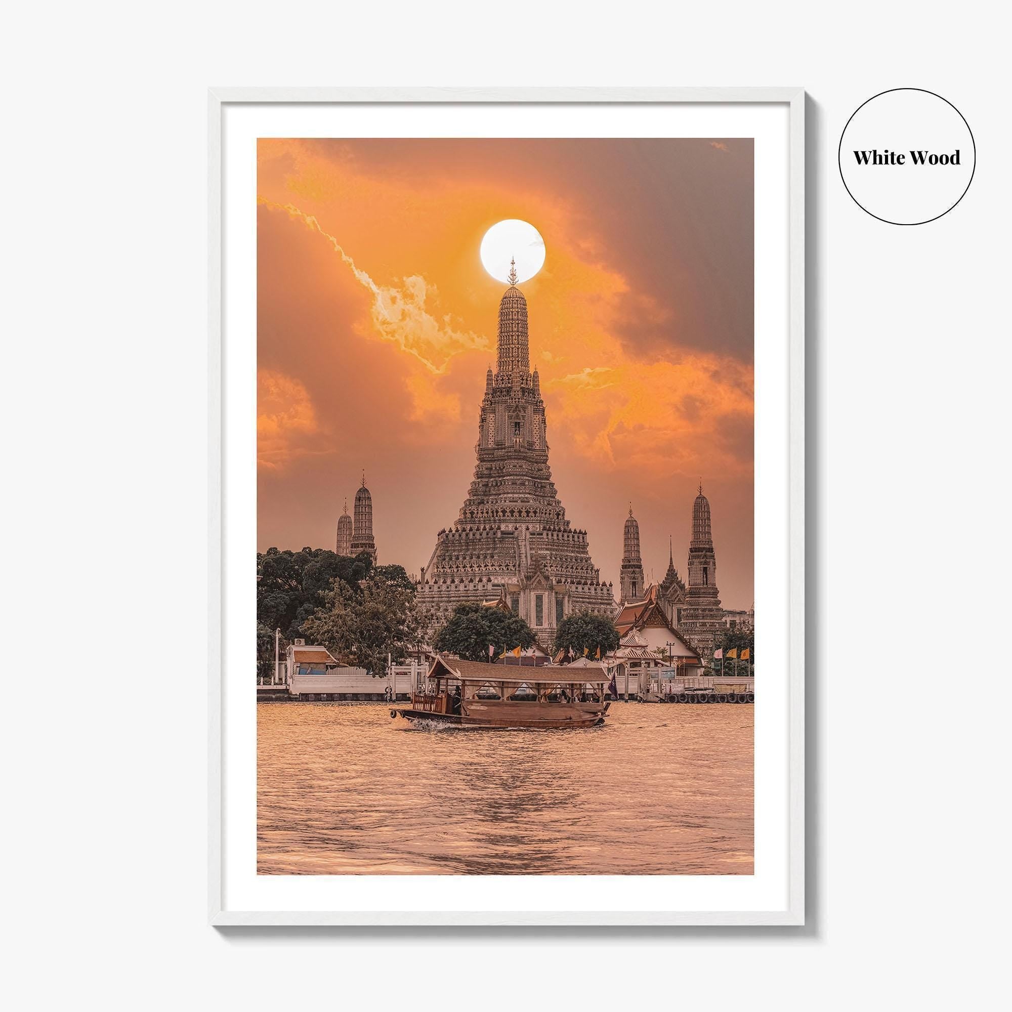 Wat Arun Fine Art Photo Print, Temple of Dawn, Bangkok, Thailand Wall Decor Poster