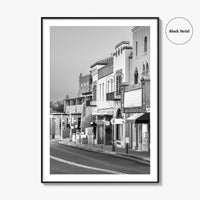 Santa Fe Black and White Fine Art Photo Print, New Mexico Wall Poster, USA