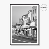 Santa Fe Black and White Fine Art Photo Print, New Mexico Wall Poster, USA