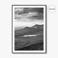 Table Rock State Park Black and White Fine Art Photo Print, South Carolina Poster