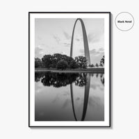 St Louis Black and White Fine Art Photo Print, Missouri Park View Poster