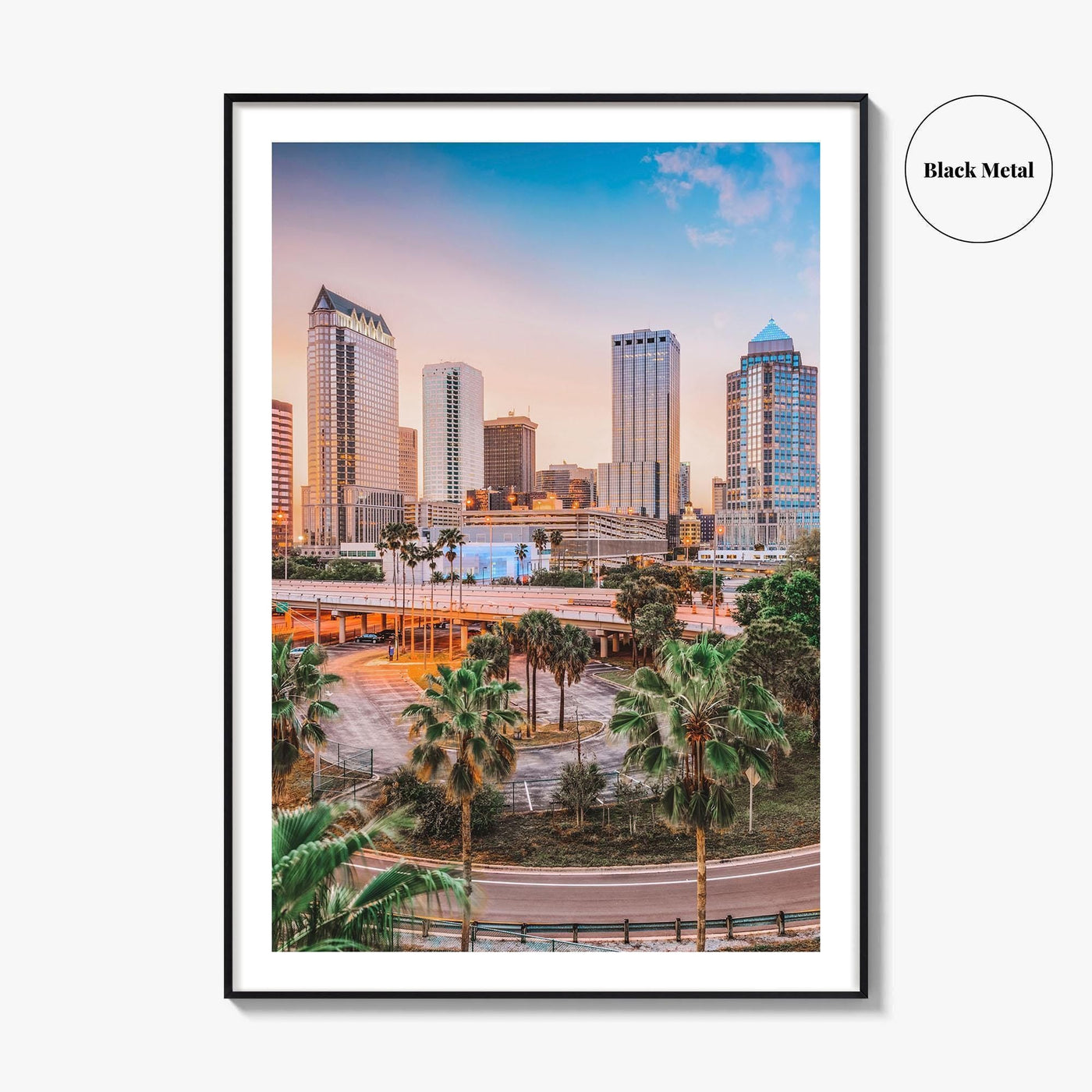 Tampa Skyline Fine Art Photo Print, Downtown, Florida USA Wall Decor Poster