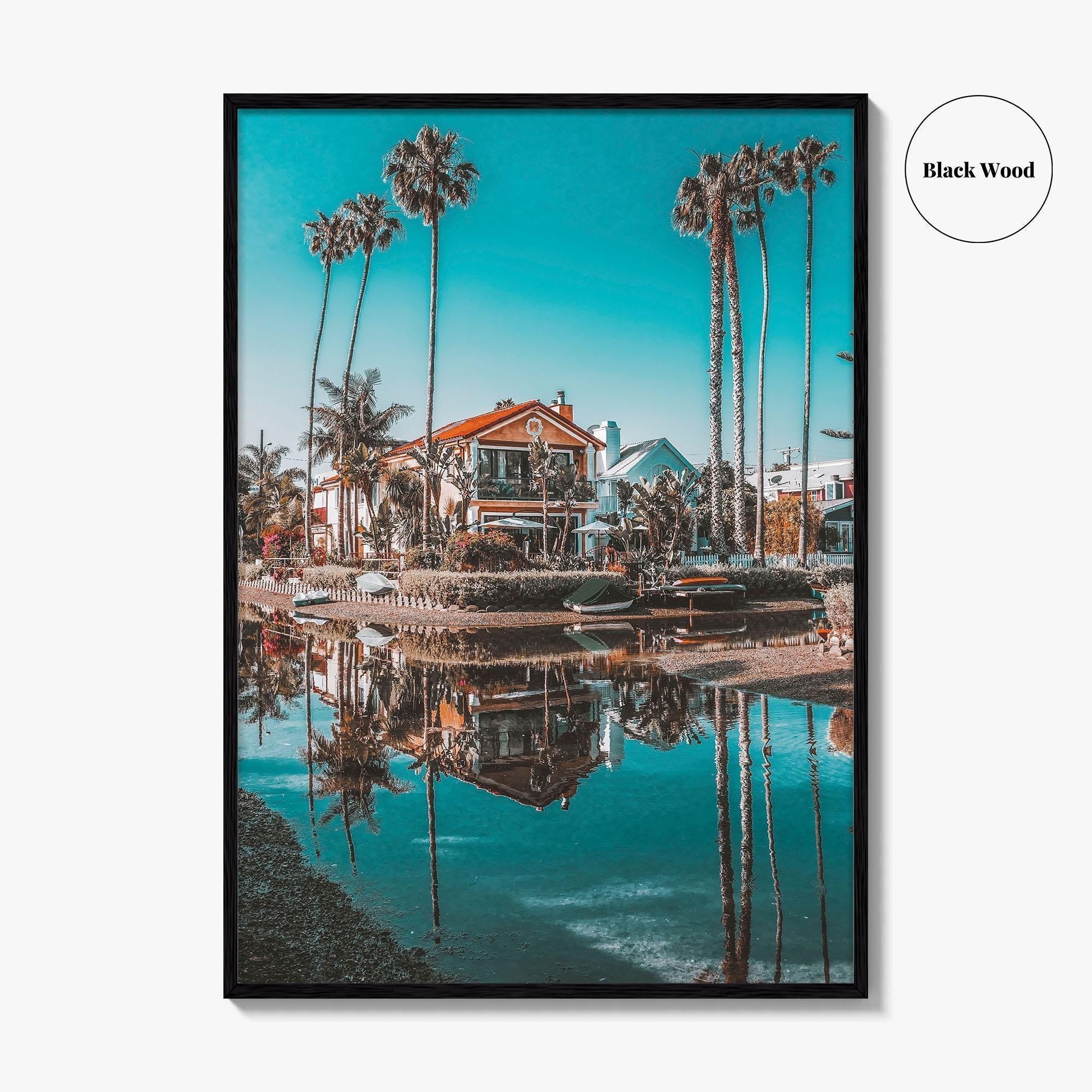 Venice Beach Fine Art Photo Print, Venice Canals, Los Angeles California Wall Poster