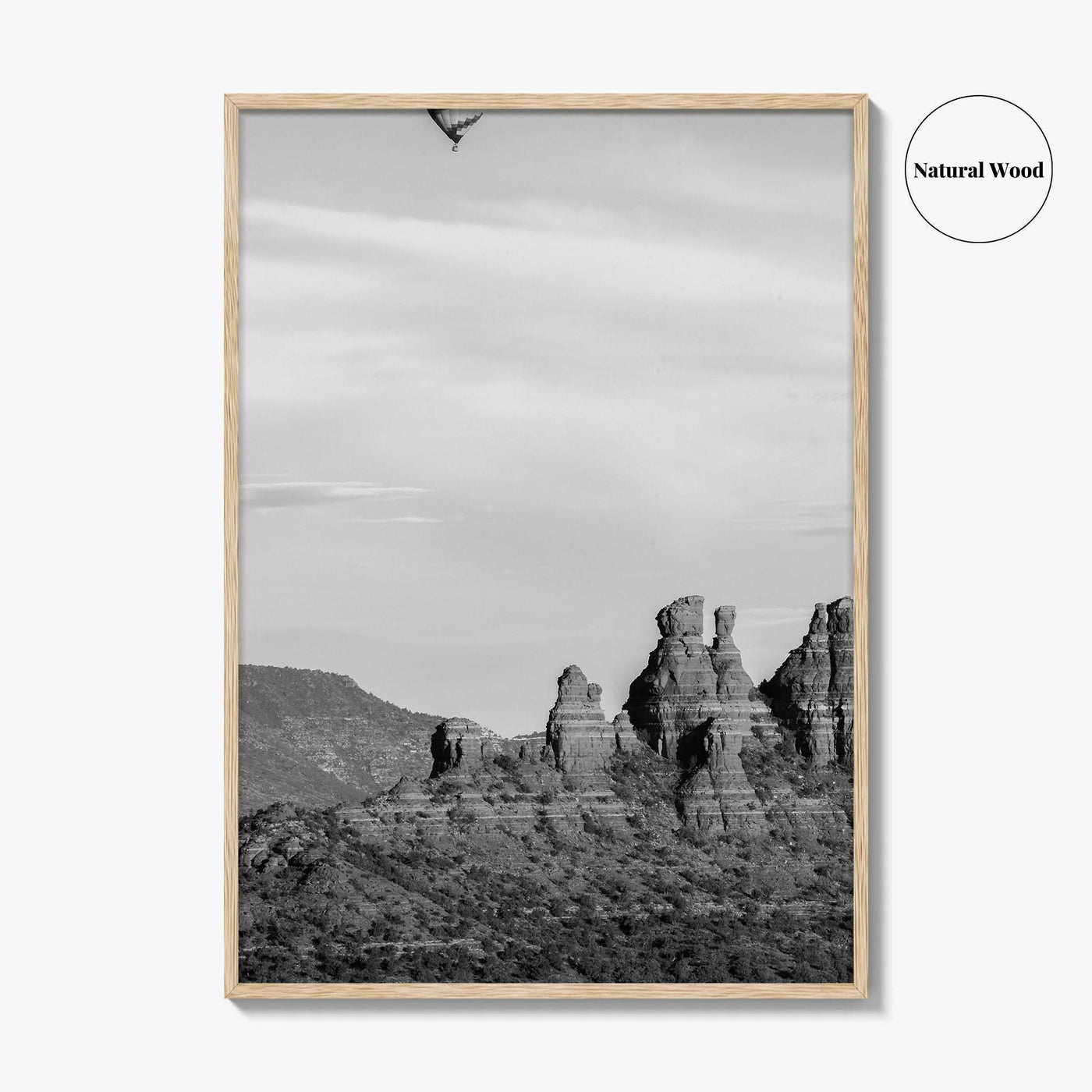 Sedona Black and White Fine Art Photo Print, Arizona Poster, USA