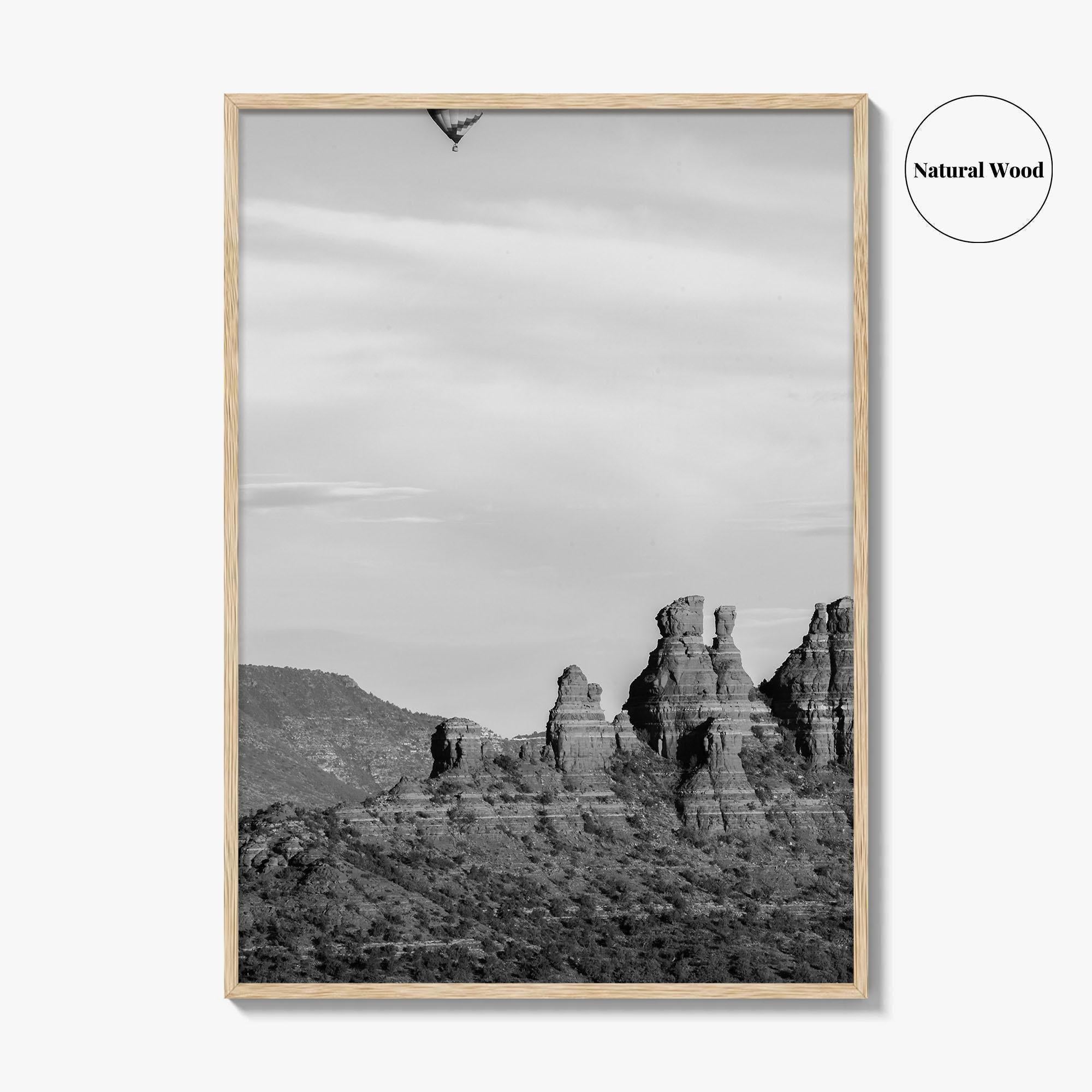 Sedona Black and White Fine Art Photo Print, Arizona Poster, USA