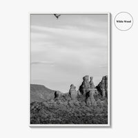 Sedona Black and White Fine Art Photo Print, Arizona Poster, USA