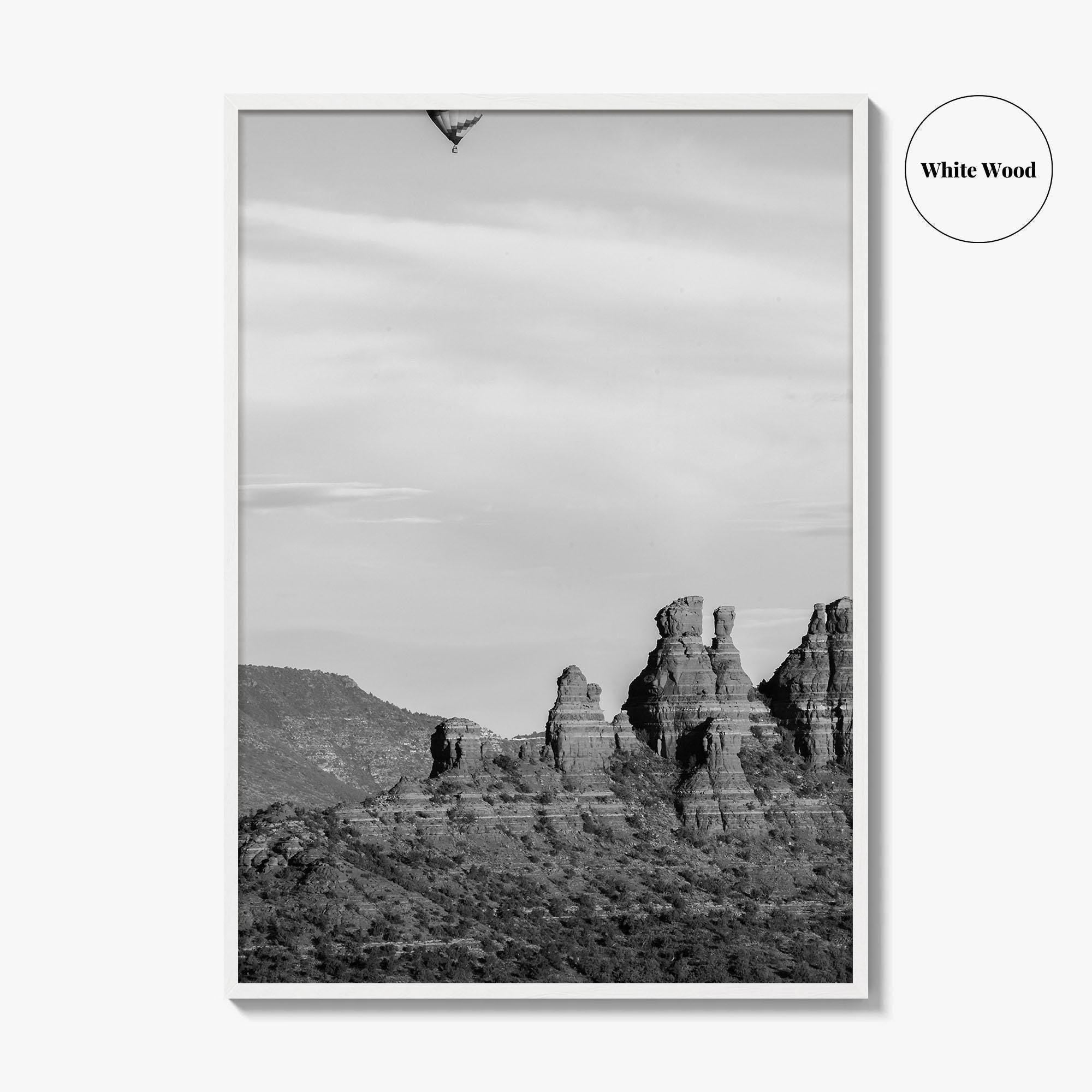 Sedona Black and White Fine Art Photo Print, Arizona Poster, USA