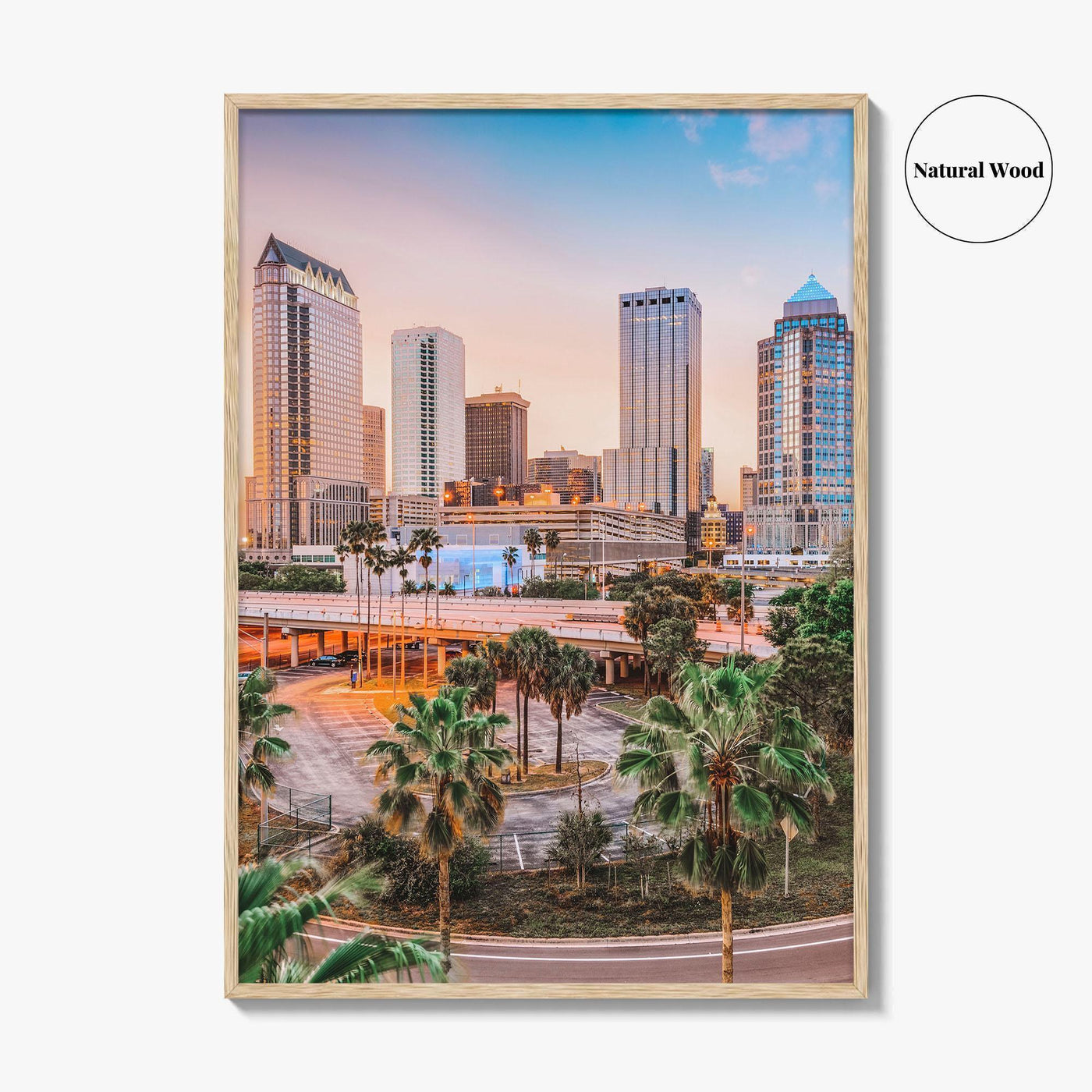 Tampa Skyline Fine Art Photo Print, Downtown, Florida USA Wall Decor Poster