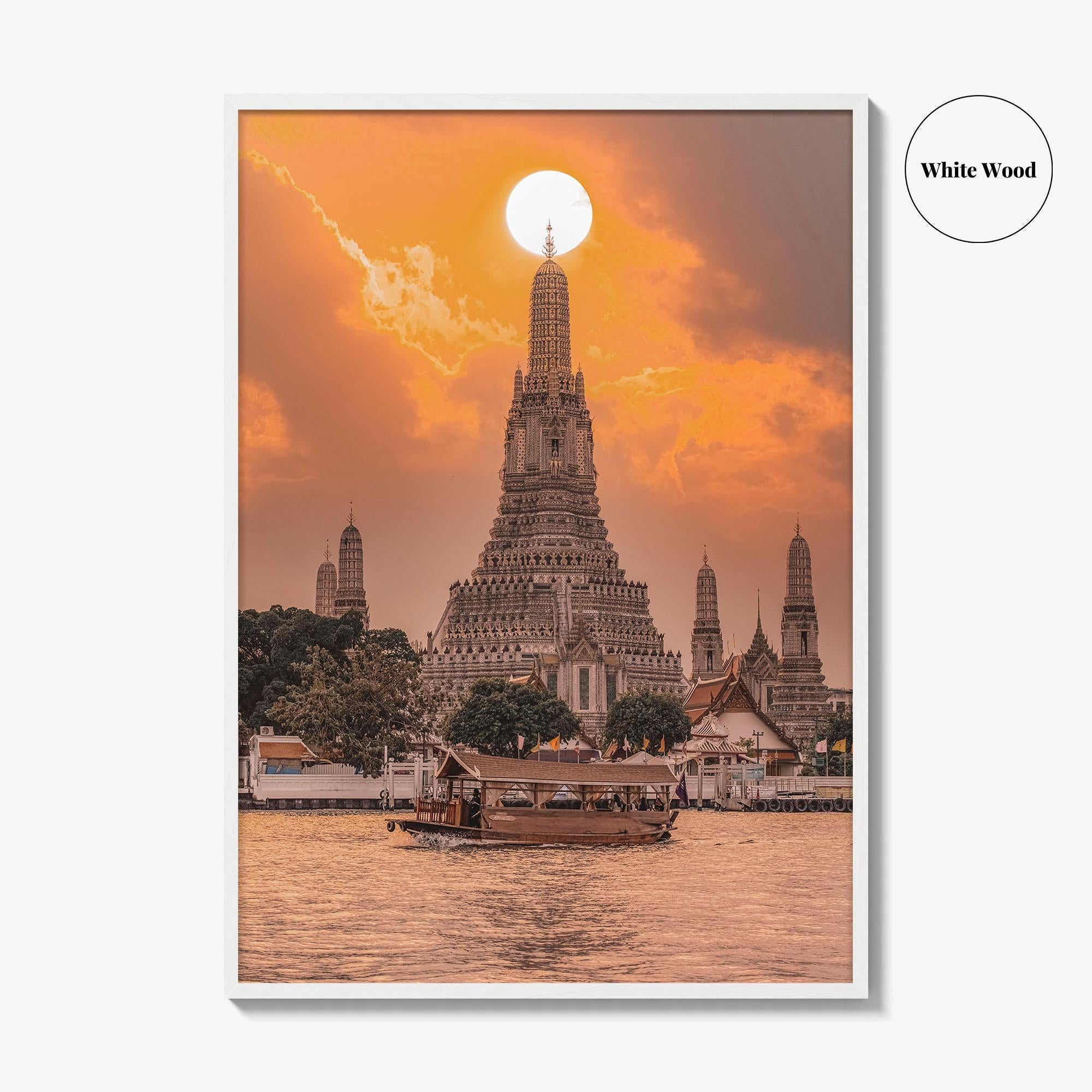 Wat Arun Fine Art Photo Print, Temple of Dawn, Bangkok, Thailand Wall Decor Poster