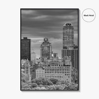 Upper East Side Skyline Black and White Fine Art Photo Print, Central Park NYC