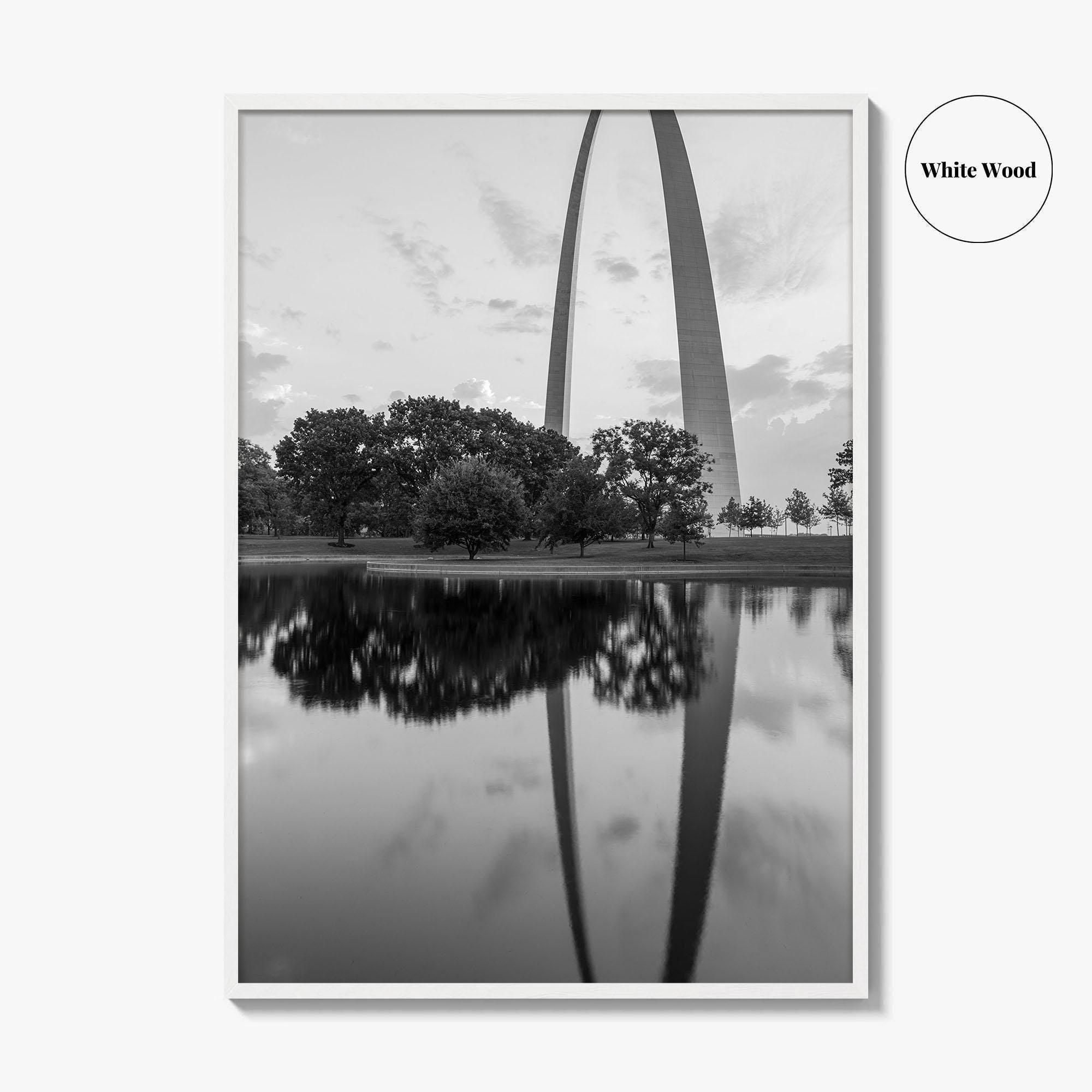 St Louis Black and White Fine Art Photo Print, Missouri Park View Poster