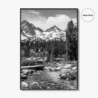 Sierra Nevada Black and White Fine Art Photo Print, Heart Lake, John Muir Trail
