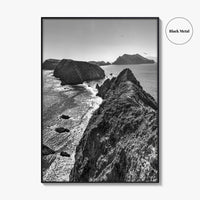 Anacapa Island Black and White Fine Art Photo Print, Channel Islands Poster, California Poster