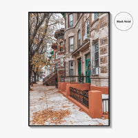 The Bronx Fine Art Photo Print, New York City NYC, Brownstone Houses Poster