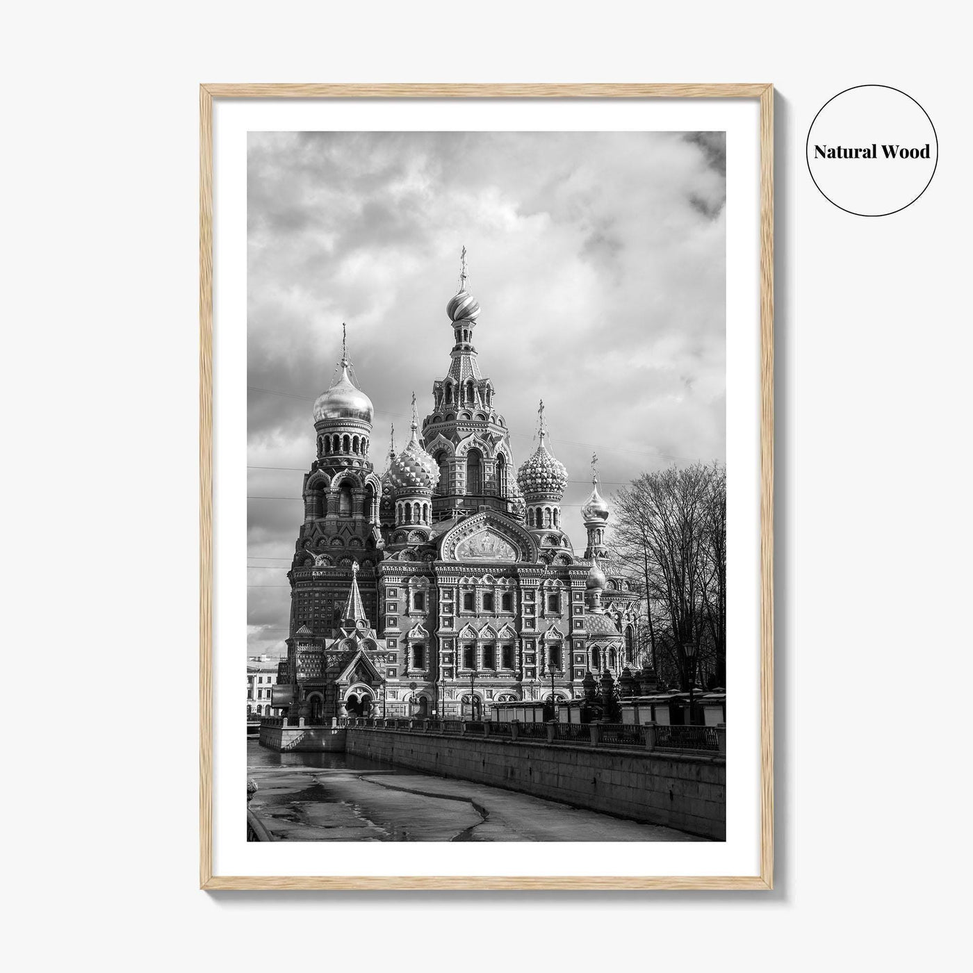 St Petersburg Russia Black and White Fine Art Photo Print, Spas na Krovi