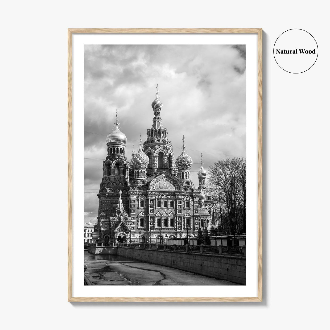 St Petersburg Russia Black and White Fine Art Photo Print, Spas na Krovi
