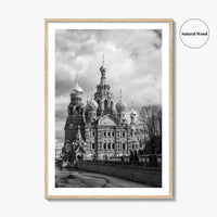 St Petersburg Russia Black and White Fine Art Photo Print, Spas na Krovi