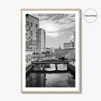 Providence Black and White Fine Art Photo Print, Waterplace Park Poster, Rhode Island Poster