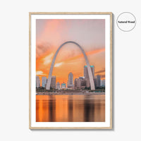 St Louis Fine Art Photo Print, Missouri USA, Mississippi River, STL, Wall Decor Poster