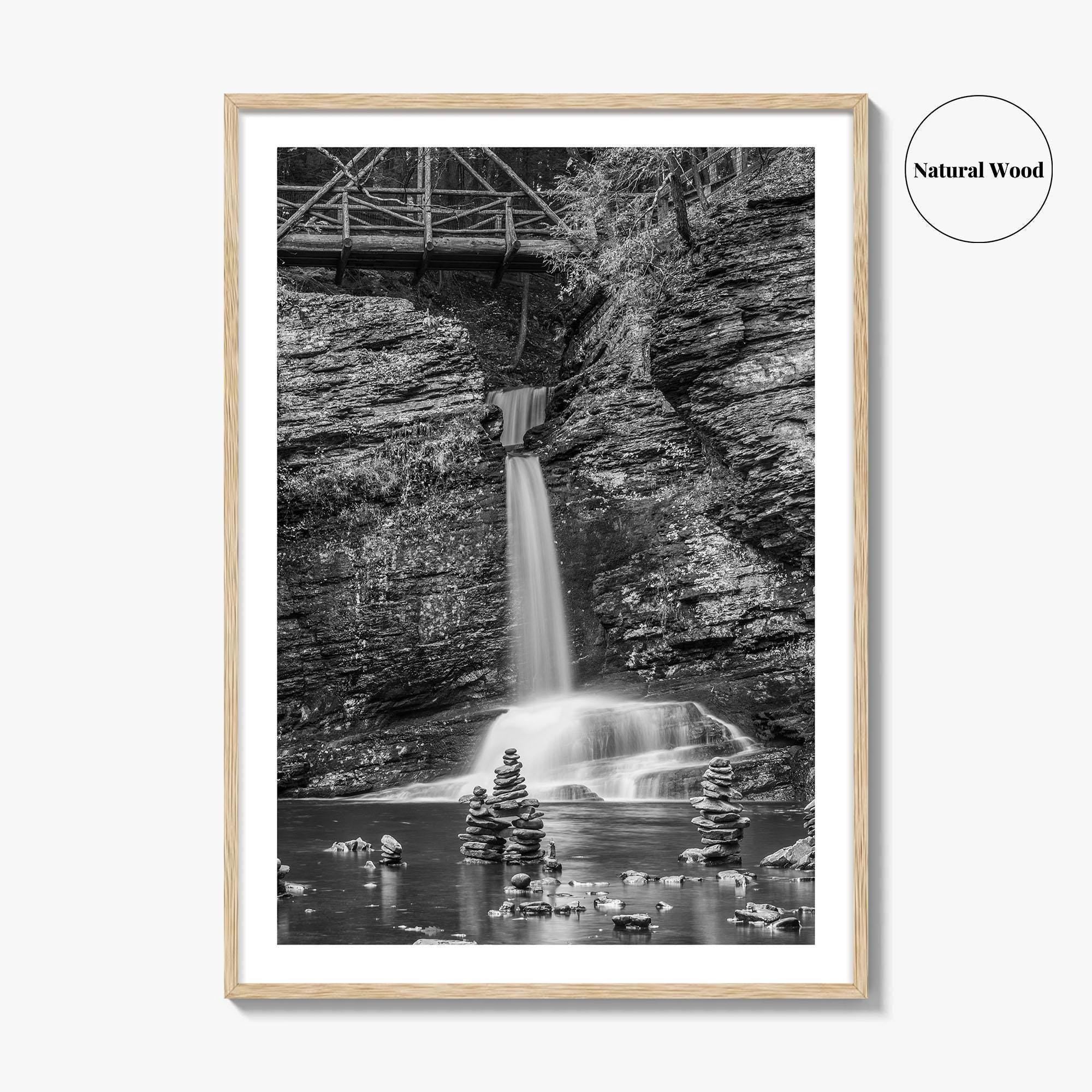 Pocono Mountains Black and White Fine Art Photo Print, Delaware Water Gap Poster