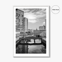Providence Black and White Fine Art Photo Print, Waterplace Park Poster, Rhode Island Poster
