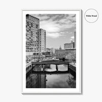 Providence Black and White Fine Art Photo Print, Waterplace Park Poster, Rhode Island Poster