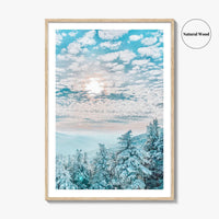 Stowe Vermont Fine Art Photo Print, Ski Resort Winter Wall Poster, USA