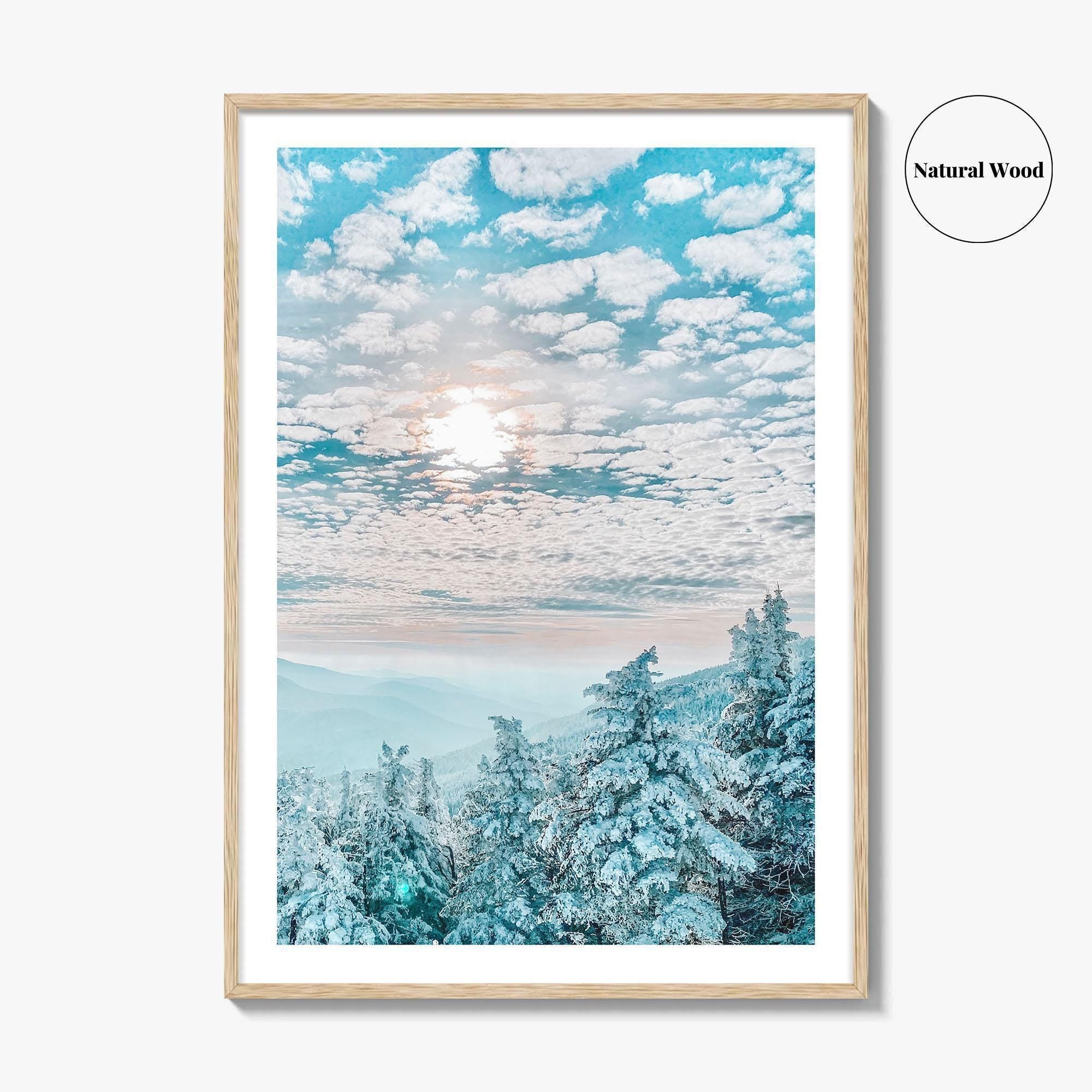 Stowe Vermont Fine Art Photo Print, Ski Resort Winter Wall Poster, USA