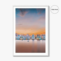 Sarasota Skyline Fine Art Photo Print, Florida USA, Wall Decor Poster