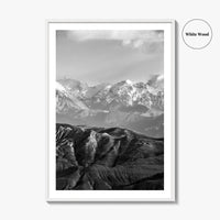 Upper Mustang Black and White Fine Art Photo Print, Annapurna Himalayas Poster