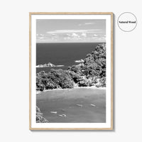 Parlatuvier Bay Black and White Fine Art Photo Print, Trinidad and Tobago Poster
