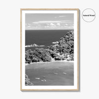 Parlatuvier Bay Black and White Fine Art Photo Print, Trinidad and Tobago Poster