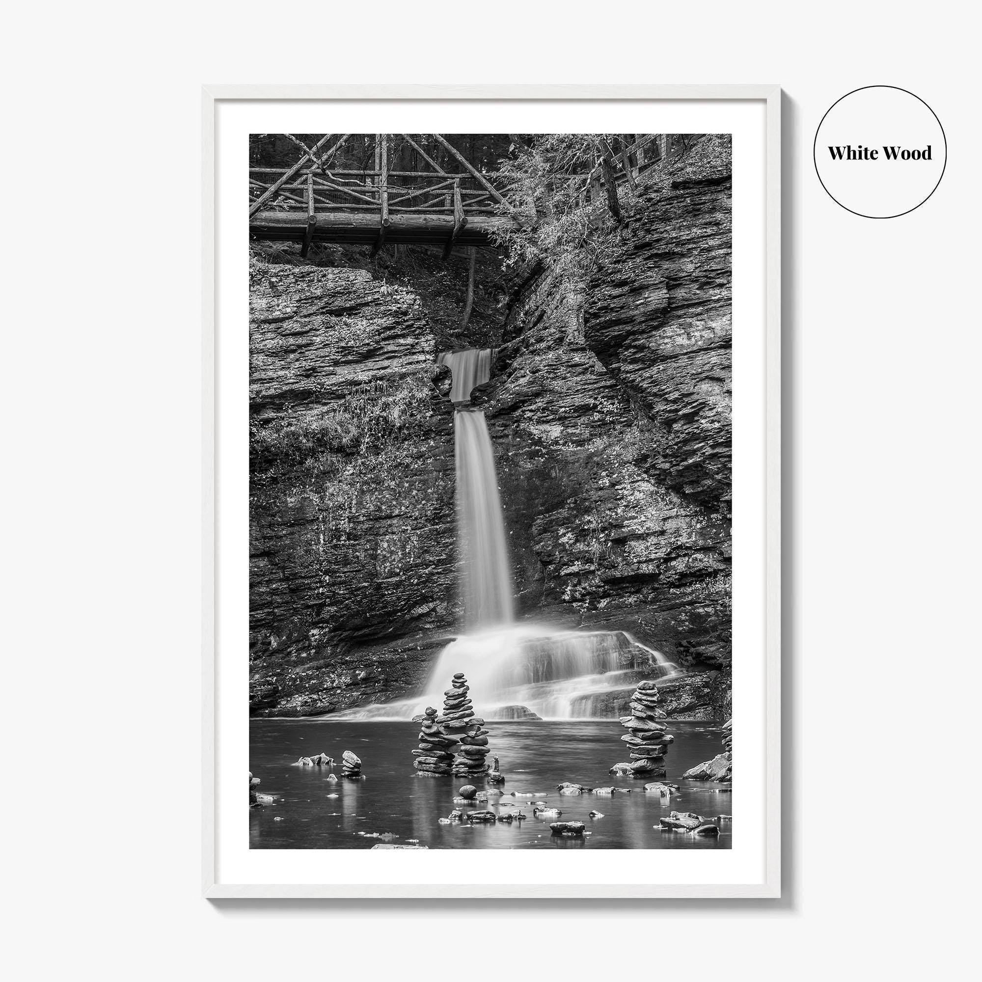 Pocono Mountains Black and White Fine Art Photo Print, Delaware Water Gap Poster