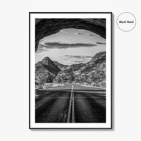 Zion National Park Black and White Fine Art Photo Print, Utah Wall Art