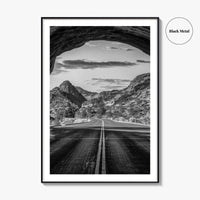 Zion National Park Black and White Fine Art Photo Print, Utah Wall Art