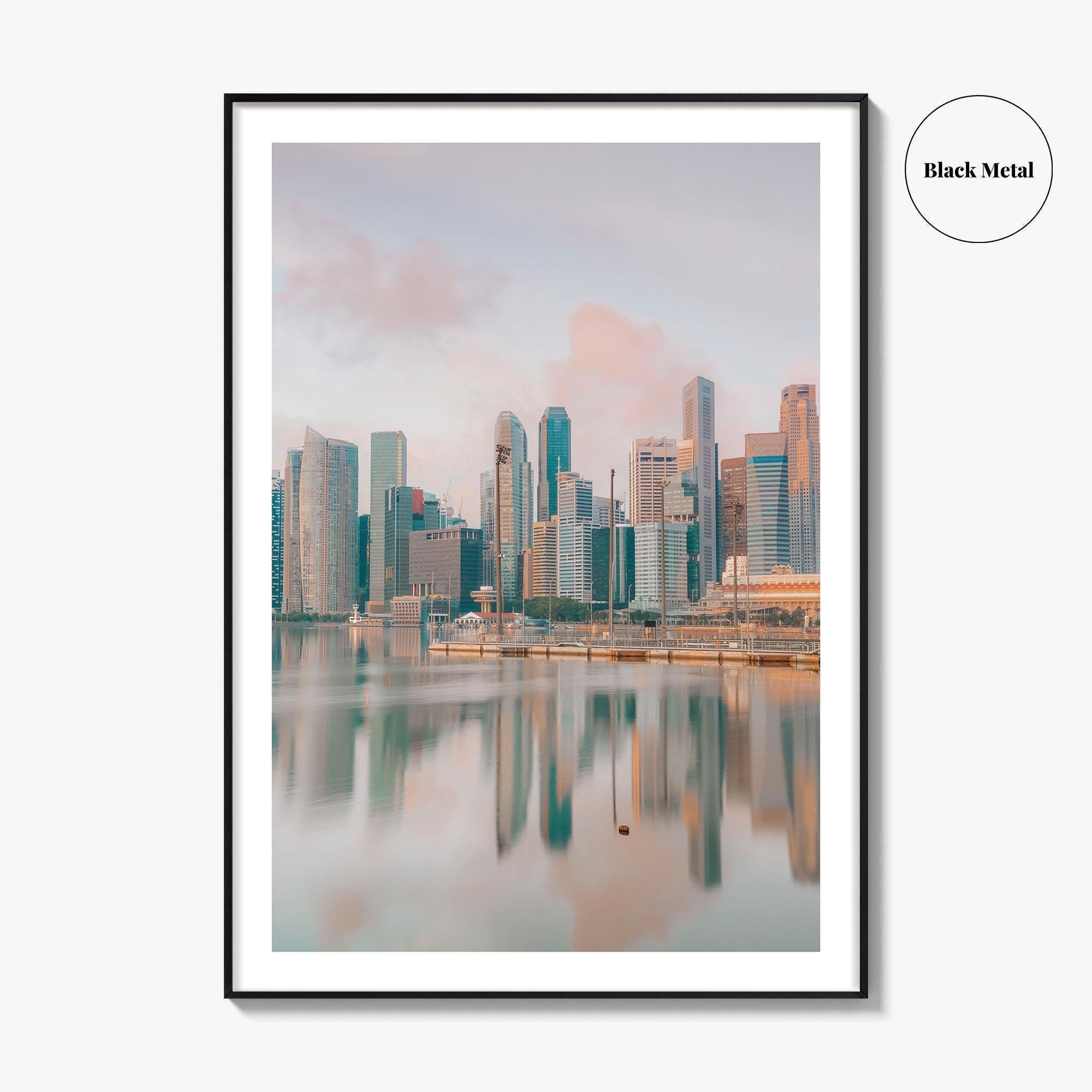 Singapore Skyline Fine Art Photo Print, Marina Bay, City Wall Poster