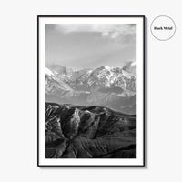 Upper Mustang Black and White Fine Art Photo Print, Annapurna Himalayas Poster