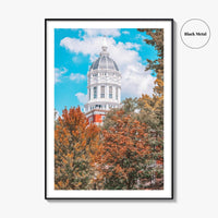 Columbia MO Fine Art Photo Print, University of Missouri Mizzou Campus, USA Poster