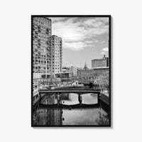 Providence Black and White Fine Art Photo Print, Waterplace Park Poster, Rhode Island Poster