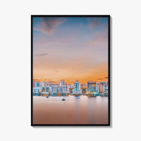 Sarasota Skyline Fine Art Photo Print, Florida USA, Wall Decor Poster