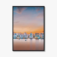 Sarasota Skyline Fine Art Photo Print, Florida USA, Wall Decor Poster