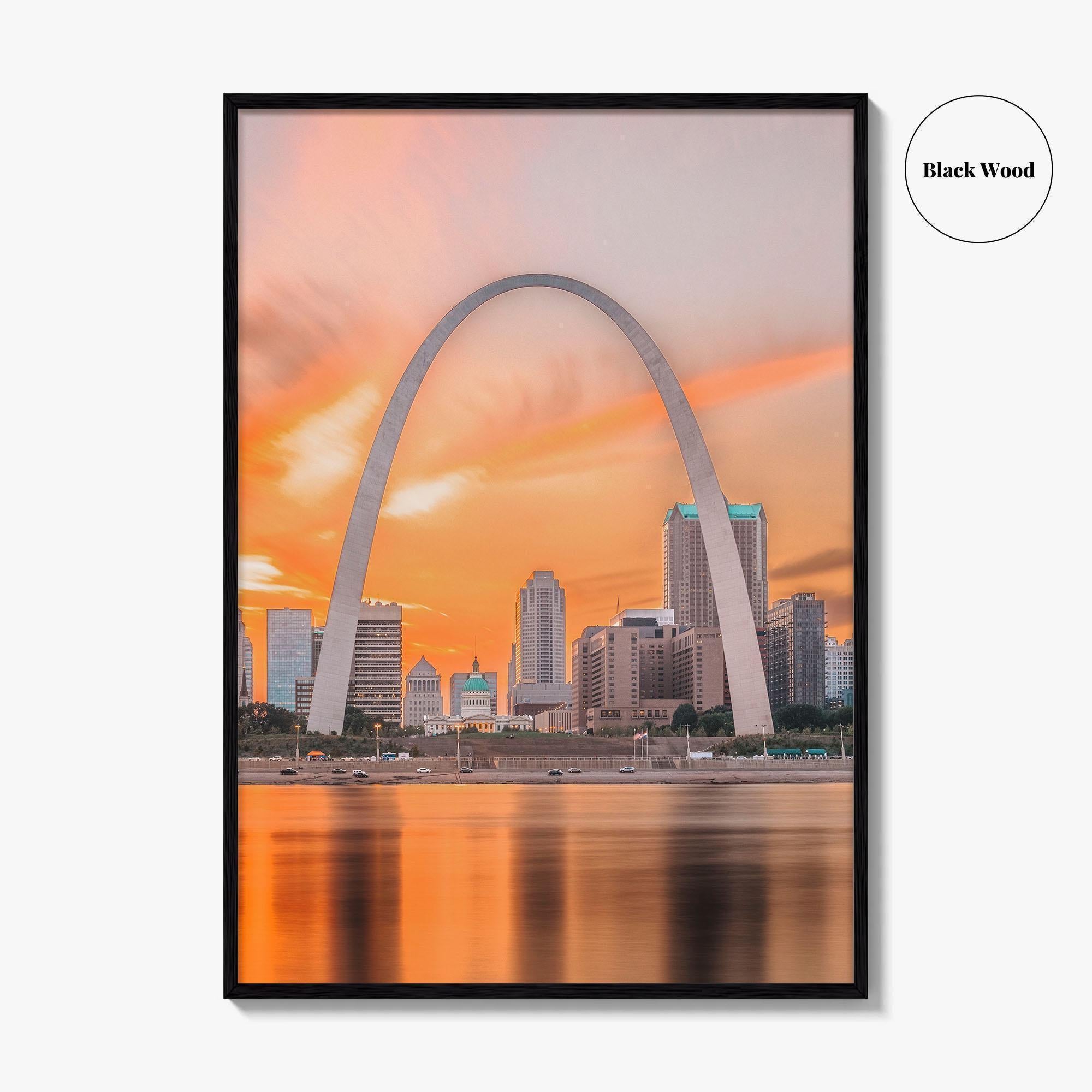 St Louis Fine Art Photo Print, Missouri USA, Mississippi River, STL, Wall Decor Poster