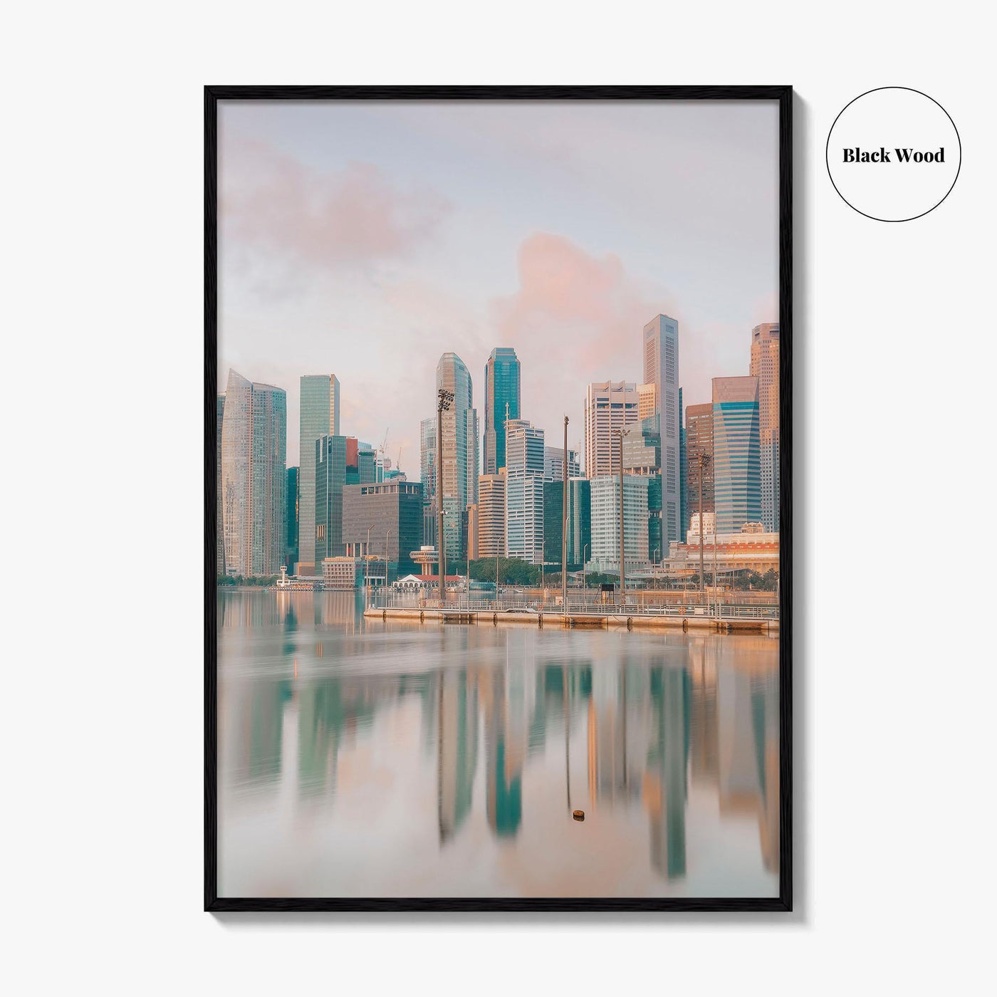 Singapore Skyline Fine Art Photo Print, Marina Bay, City Wall Poster