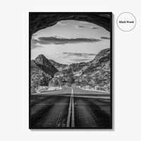 Zion National Park Black and White Fine Art Photo Print, Utah Wall Art