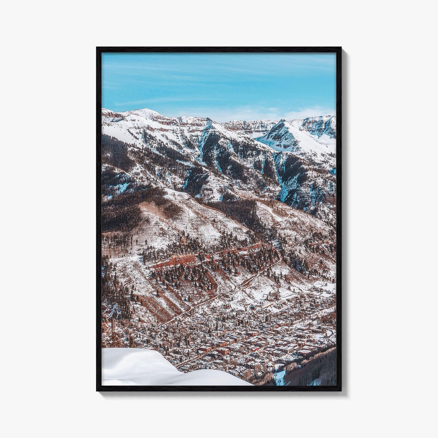 Telluride Fine Art Photo Print, San Juan Mountains Colorado, Winter Wall Decor Poster, USA