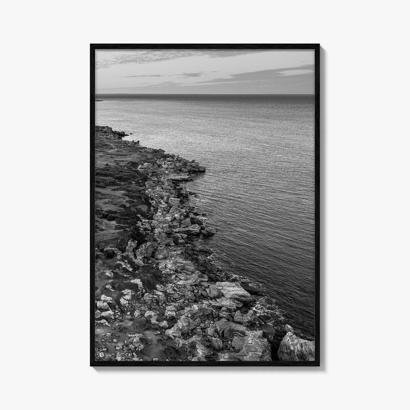 Gantheaume Point Black and White Fine Art Photo Print, Broome, Western Australia Poster